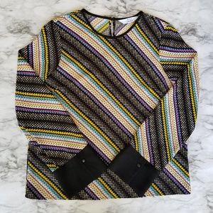 Paris atelier & other stories striped blouse sz 8